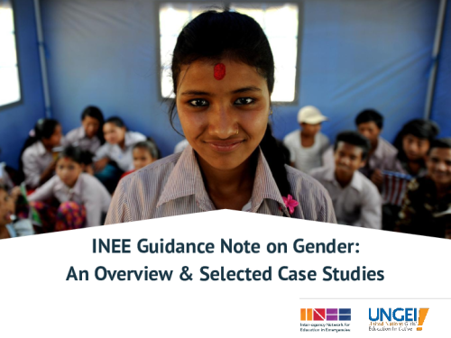 INEE Guidance Note on Gender: An overview and selected case studies