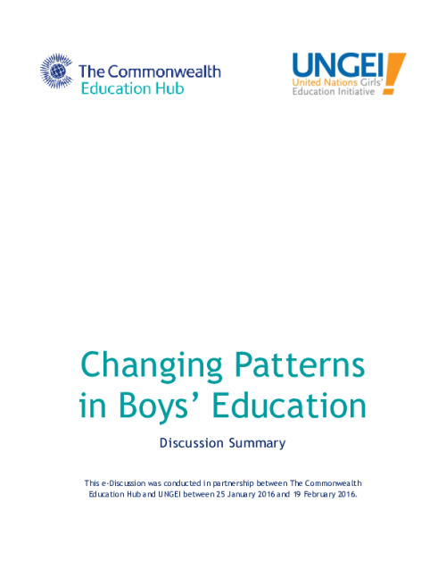 Changing Patterns in Boys' Education